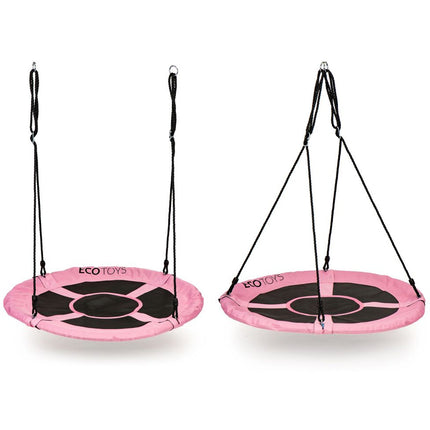 Ecotoys Nestschommel Buitenspeelgoed 100 cm Roze tot 100kg - Kinderschommel Buiten/Binnen