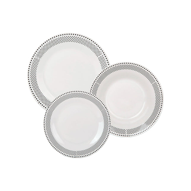 Bella Fiore Premium 18 Delige Bordenset van Porselein - Serviesset met Uniek Design AR-77