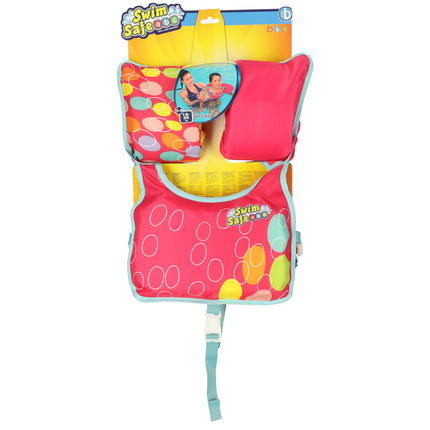 Bestway Zwemvest met Zwemmouwen Roze 3-6 Jaar (19-30 kg) – Schuimvest met Kapok – Veilig Leren Zwemmen
