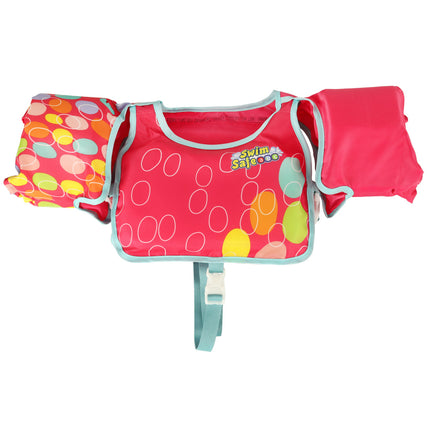 Bestway Zwemvest met Zwemmouwen Roze 3-6 Jaar (19-30 kg) – Schuimvest met Kapok – Veilig Leren Zwemmen