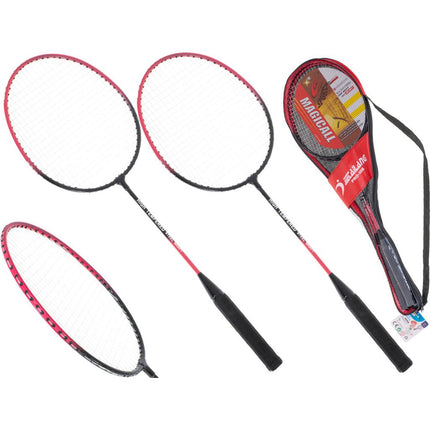 Badmintonrackets in handige tas met handvat - 2 stuks