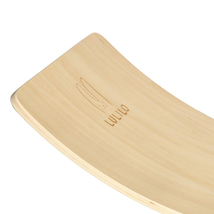 Lulilo Houten Balansbord - Evenwicht Balanceboard - Balansspeelgoed Voor Volwassenen en Kinderen - Turquoise Vilt