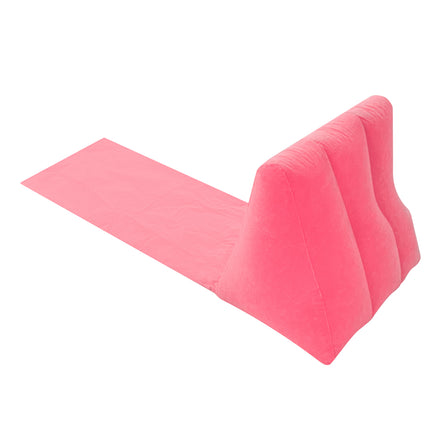 Strandmat met Opblaasbare Rugleuning en Kussen – Opvouwbare Strandstoel – Inclusief Pomp – Roze