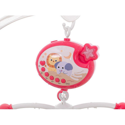 Lullaby ster boxmobiel roze met 40 melodieën en 3 timer standen - Inclusief afstandsbediening - Met sterprojector