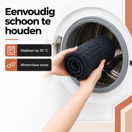 Elektrisch Warmtekussen 60 x 38 cm – 4 Warmtestanden – Rug & Nek – Grijs