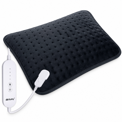Elektrisch Warmtekussen 60 x 38 cm – 4 Warmtestanden – Rug & Nek – Grijs