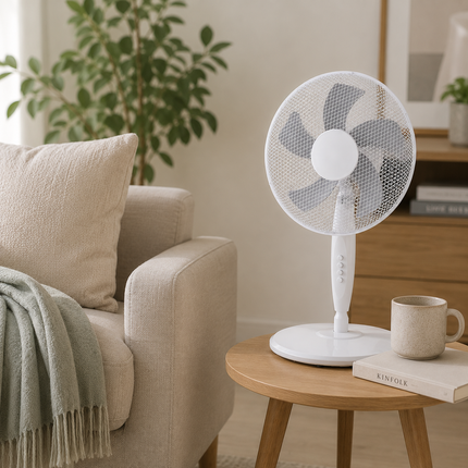 Elite 3-in-1 Ventilator 40 cm  – Staande Ventilator – Tafelventilator – Wandventilator – 55W – Wit