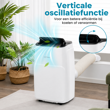 Mobiele Airco 14000 BTU met Wifi & Verwarming – Voor Ruimtes tot 40 m² – Airconditioner met Afstandsbediening