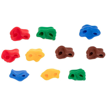 Ikonka Klimstenen 10 stuks - Klimwand Maken - Klimmuur Stenen - Inclusief Montage Materiaal - Multikleur