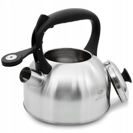 Meyerhoff RVS fluitketel 2,5 liter MH-4156D – Inductie fluitketel voor gas en inductie – Zilverkleurig – Tijdloos en elegant design