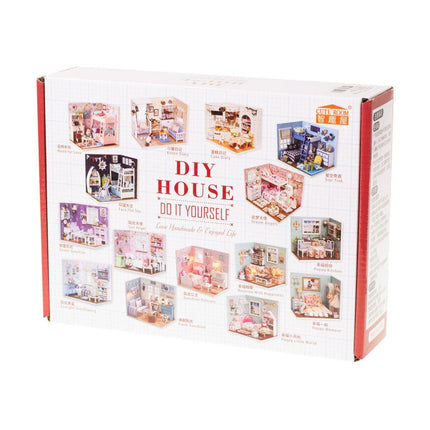 Ikonka DIY Modelbouw Woonkamer - Miniatuurhuisje Fresh Sunshine - Miniatuur Bouwpakket