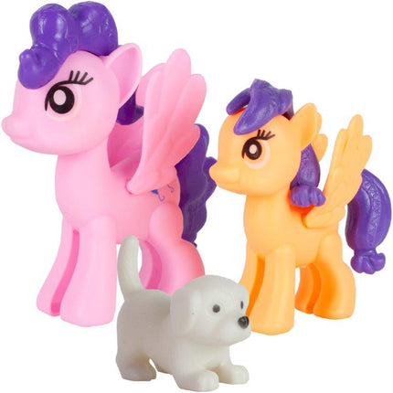 Villa Sogno Roze Poppen en Ponyhuis met 2 Paarden - Dreamhouse Speelfigurenset - Poppenhuizen - 38,5 cm