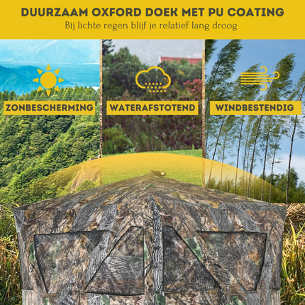 Trendmix Draagbare Pop-Up Camouflage Jacht tent Voor 3 Personen - Tent Jachtuitrusting - 180 x 200 x 167 cm