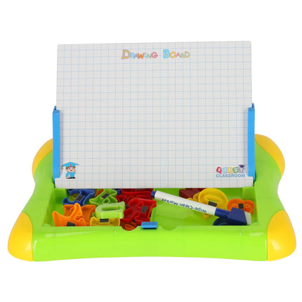 Educatief magneetbord met cijfers en letters 30.5 x 15.2 x 4 cm groen