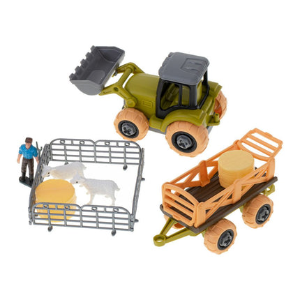 DIY speelgoed mini landbouwtractor set - Farm set