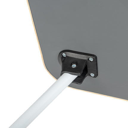 Laptoptafel met bekerhouder en tablethouder - Laptopstandaard - Schoottafel - Bedtafel - MDF Hout - Naturel - 60x40x25 cm