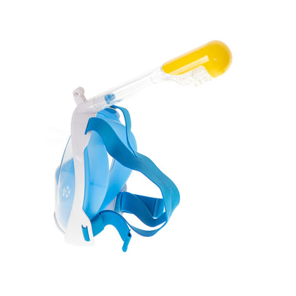 Snorkelmasker Volledig Gezicht L/XL – Opvouwbaar – Anti Fog – Dry Top – 180° Panoramisch Zicht – Full Face Snorkelmasker Blauw – Met GoPro Houder