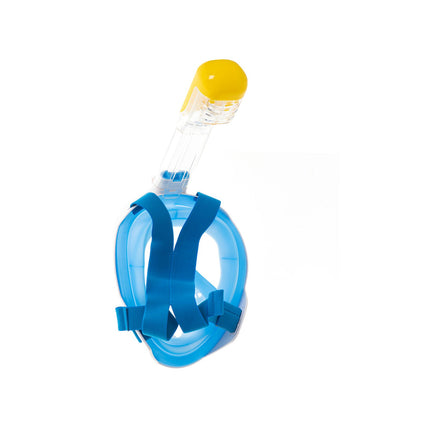 Snorkelmasker Volledig Gezicht S/M – Opvouwbaar – Anti Fog – Dry Top – 180° Panoramisch Zicht – Full Face Snorkelmasker Blauw – Met GoPro Houder
