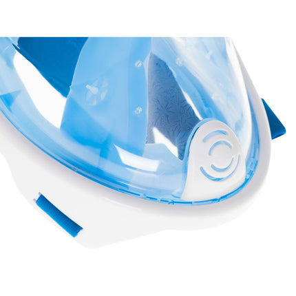 Snorkelmasker Volledig Gezicht S/M – Opvouwbaar – Anti Fog – Dry Top – 180° Panoramisch Zicht – Full Face Snorkelmasker Blauw – Met GoPro Houder