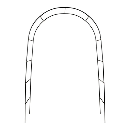 Rozenboog Metaal 240 x 140 cm – Tuinboog voor Klimrozen, Klimplanten en Clematis – Pergola – Zwart