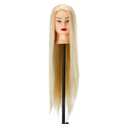 Gabbiano Oefenhoofd Kapper - 60 cm Haarlengte - Synthetisch Haar - Kappersopleiding - Blond