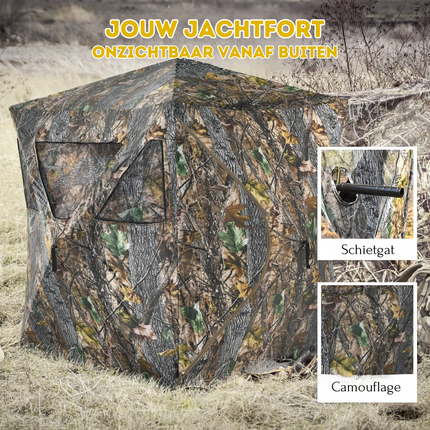 Trendmix Draagbare Pop-Up Camouflage Jacht tent Voor 3 Personen - Tent Jachtuitrusting - 180 x 200 x 167 cm