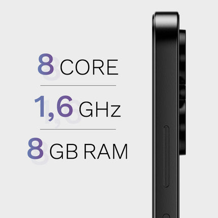 Kruger & Matz LIVE 12 Smartphone 6,74" 256 GB - 5G Android 14 - Inclusief Hoesje En Screenprotector - 5000 mAh-batterij - Zwart