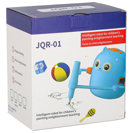 Tekenrobot voor Kinderen – Interactieve Educatieve Robot – Leer Tekenen Stap voor Stap – Inclusief 100 Flashcards – Roze – Vanaf 3 Jaar