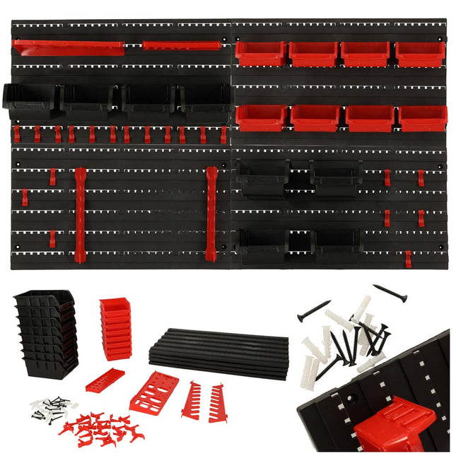 Kafuwell Wand organizer voor Werkplaats - Garage Gereedschapshouders Wandplanken 48x21x1 cm