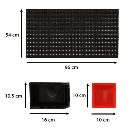 Kafuwell Wand organizer voor Werkplaats - Garage Gereedschapshouders Wandplanken 48x21x1 cm