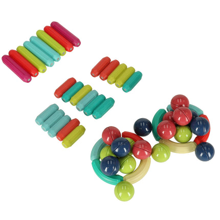 50 Delige Magnetische Staafjes Bouwset - Constructiespeelgoed - STEM Speelgoed - Montessori Speelgoed - Magnetische Bouwblokken - Educatief Speelgoed - Vanaf 3 Jaar