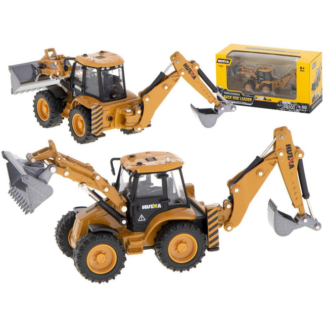 Metalen graafmachinelader met beweegbare bakken Die-Cast 1704 1:50