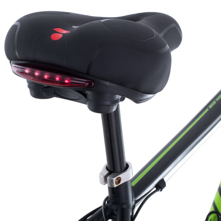 Comfortabel Fietszadel – Breed Zadel met Schuim & LED Achterlicht