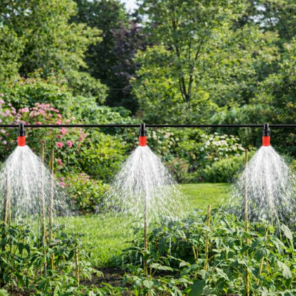 Vernevelaar Tuin 25 Meter – Vernevelingsysteem Terras Koeling – Nevelslang met 40 Sproeiers – Waterverneveling & Tuin Irrigatiesysteem