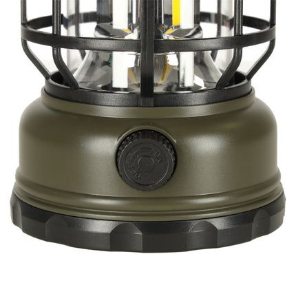 Retro Draagbare Camping Lamp - Oplaadbare Dimbare Tentlamp met Handvat - Kampeerlamp - 11 cm x 16,5 cm