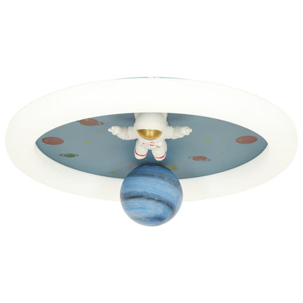 Lumela LED Plafondlamp Astronaut Voor Kinderen 50 cm - Kinderlamp Dimbaar - Plafondverlichting Met Afstandsbediening - Kinderkamer