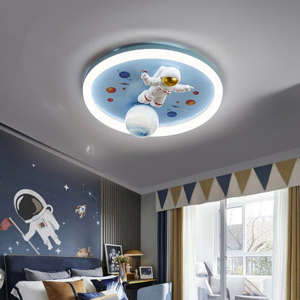 Lumela LED Plafondlamp Astronaut Voor Kinderen 50 cm - Kinderlamp Dimbaar - Plafondverlichting Met Afstandsbediening - Kinderkamer