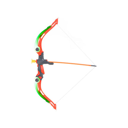 Pijl en Boog met Verlichting en Schietschijf Oranje - 3 Veilige Pijlen - 53 cm - Boogschieten - Kinderen - Speelgoed - Buiten Speelgoed - Binnen Speelgoed