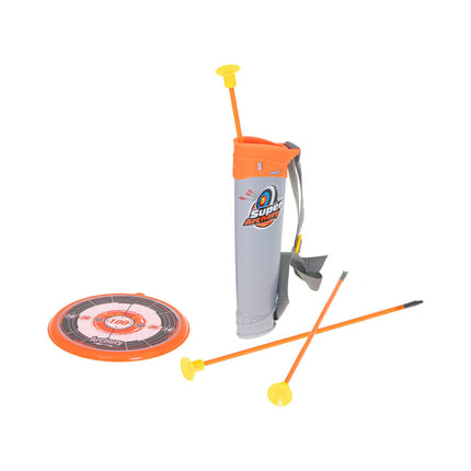Pijl en Boog met Verlichting en Schietschijf Oranje - 3 Veilige Pijlen - 53 cm - Boogschieten - Kinderen - Speelgoed - Buiten Speelgoed - Binnen Speelgoed