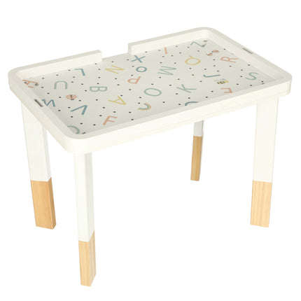 LULILO LUDO Montessori Sensorische Speeltafel – Houten Manipulatietafel 2-in-1 – Educatief Speelgoed vanaf 3 Jaar – Mintkleur