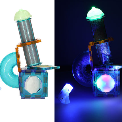 49 delige lichtgevende magnetische knikkerbaan - STEM speelgoed - Geschikt vanaf 3 jaar