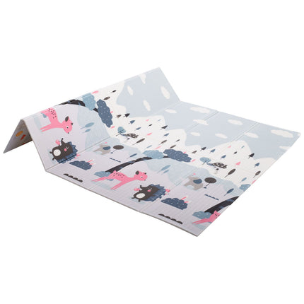 Ikonka Dubbelzijdig Speelkleed / Speelmat van Schuim - Educatieve Mat Kinderen Straat Bos -  Dubbelzijdige Schuimmat - 177x198x0.8cm