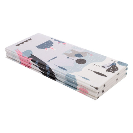 Ikonka Dubbelzijdig Speelkleed / Speelmat van Schuim - Educatieve Mat Kinderen Straat Bos -  Dubbelzijdige Schuimmat - 177x198x0.8cm