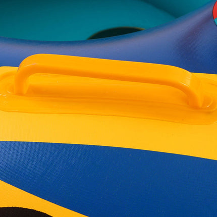 Opblaasbare Rubberboot Matras voor Kinderen - Babyzwemring - Opblaasbare Ring - Kinderzitje met Stuur - 15 kg - Blauw