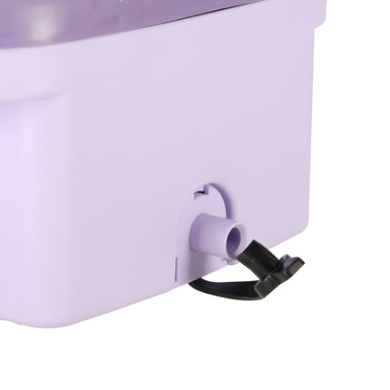 Ikonka Mini Draagbare Kleine Opvouwbare Reiswasser Wasmachine - Kleding & Lingerie - 11L - Paars