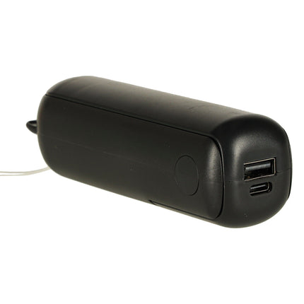 Mini USB Ventilator Opvouwbaar Zwart – Draagbare Handventilator – Oplaadbaar via USB-C – Bureauventilator – Powerbankfunctie