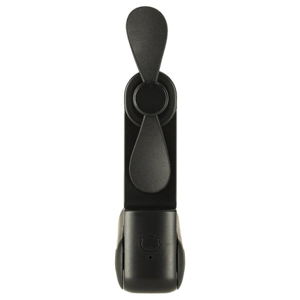 Mini USB Ventilator Opvouwbaar Zwart – Draagbare Handventilator – Oplaadbaar via USB-C – Bureauventilator – Powerbankfunctie