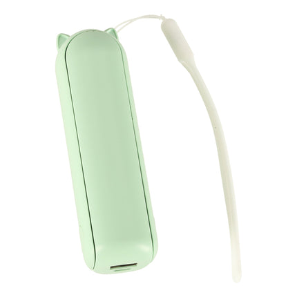 Mini USB Ventilator Opvouwbaar Groen – Draagbare Handventilator – Oplaadbaar via USB-C – Bureauventilator – Powerbankfunctie