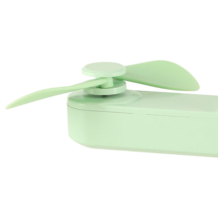 Mini USB Ventilator Opvouwbaar Groen – Draagbare Handventilator – Oplaadbaar via USB-C – Bureauventilator – Powerbankfunctie