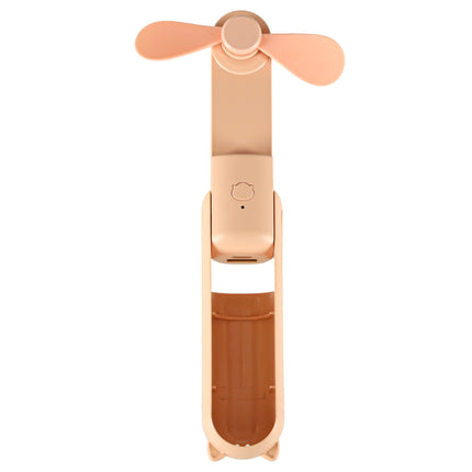 Mini USB Ventilator Opvouwbaar Zalmroze – Draagbare Handventilator – Oplaadbaar via USB-C – Bureauventilator – Powerbankfunctie